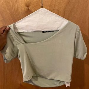 Light Green Nasty Gal Crop Top